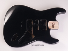 BLEM - Lido ST Hardtail Double cutaway Body Solid Poplar Gloss Black